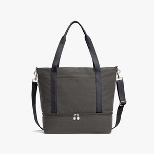 Lo & Sons Catalina Deluxe Tote in Gray Recycled Poly